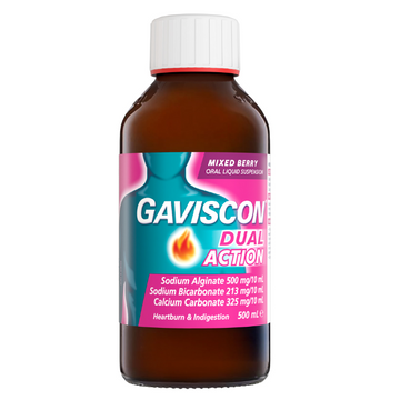 Gaviscon Dual Action Mixed Berry Oral Liquid Suspension 500mL