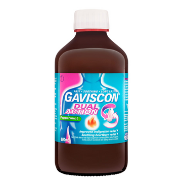 Gaviscon Dual Action Liquid Peppermint 600mL