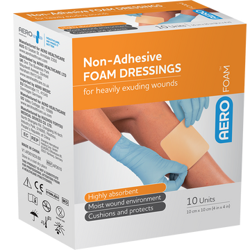 AERO Foam Non-Adhesive Foam Dressing 10 x 10cm 1 Each