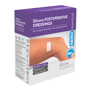 AERO Sensitive Silicone Postoperative Dressing 6cm x 8cm 1 Each