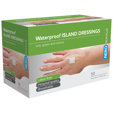 AERO Film Plus Waterproof Island Dressing 4cm x 5cm 1 Each