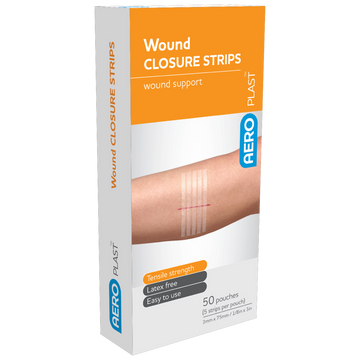 AERO Wound Closure Strips 75mm x 3mm 5 Pack