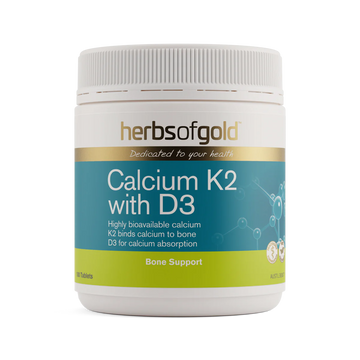 Herbs of Gold Calcium K2 with D3 90 Tabs (Christmas and New Year Sales: 29.11% OFF)