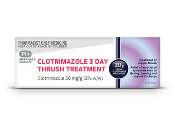 PHARMACY HEALTH Clotrimazole Thrush Treatment 3 Day 20g