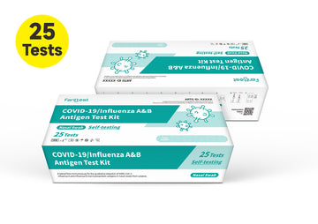 Fanttest Covid-19 / Influenza A & B Antigen Test Kit 25 Pack (3 in 1)