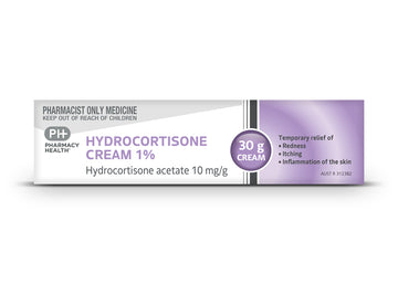 PHARMACY HEALTH Hydrocortisone Cream 1% Antifungal 30g