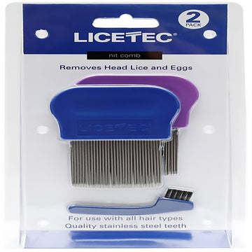 Licetec Metal Nit Comb 2Pk