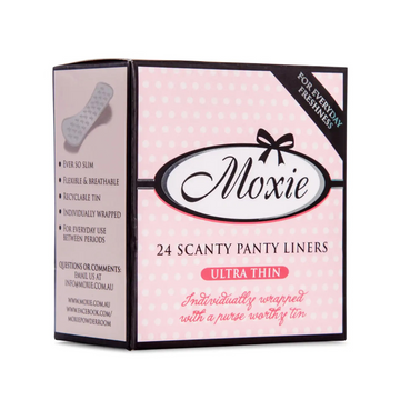 Moxie Org Ultra Thin Panty Liners 24Pk