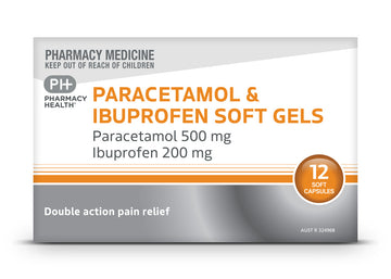 PHARMACY HEALTH Paracetamol & Iburofen Soft Gel 24 Capsules