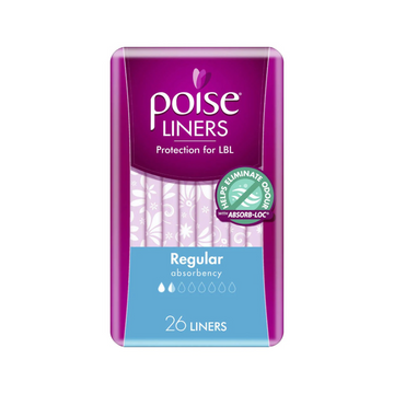 Poise Regular Liner 26Pk