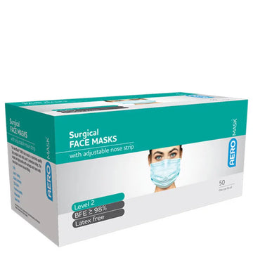 AERO Mask Level 2 Surgical Mask Box 50 Pack