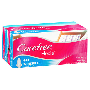 Carefree Tampon Flexia Regular 32Pk