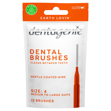 Dentagenie Brush Red Sz 4 12Pk