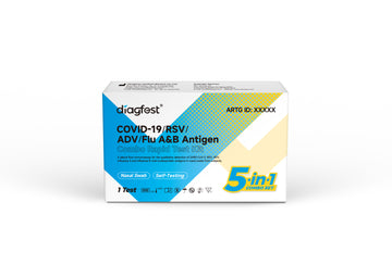 Diagfest COVID-19/RSV/ADV/FLU A&B Antigen Combo Test Kit (5 in 1)