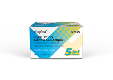 Diagfest COVID-19/RSV/ADV/FLU A&B Antigen Combo Test Kit (5 in 1)