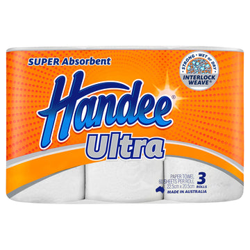 Handee Towel White Papertowel 3Pk