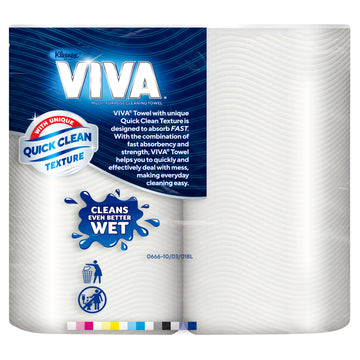 Kleenex Viva Towel White 2Pk