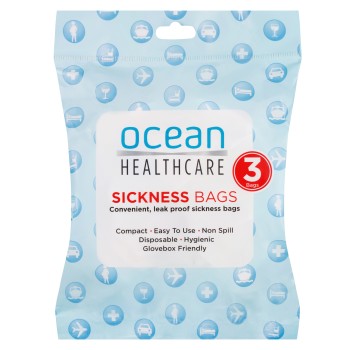 Ocean H/Care Sickness Bag 3Pk