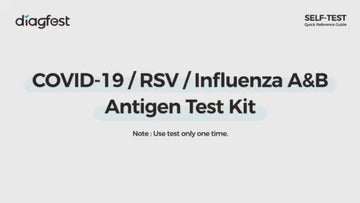 Diagfest Covid-19/RSV/Influenza A&B Antigen Test Kit 1/5/20/25 Test