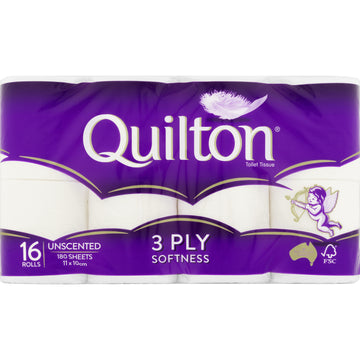 Quilton 3Ply Toilet Tiss 16Pk