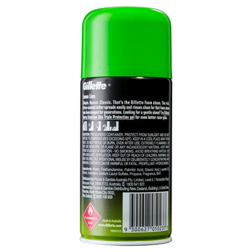 Gillette Shaving Foam Lemon Lime 250g