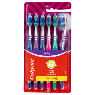 Colgate Zig Zag T/B 6Pk