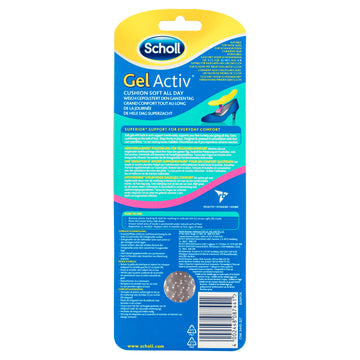 Scholl GelActiv Insoles for Women Everyday Heels 1 Pair