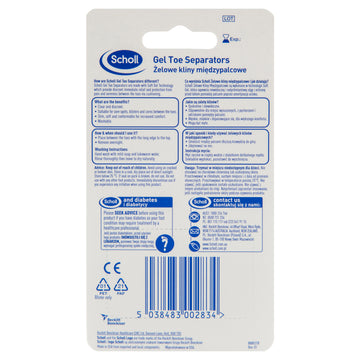 Scholl Gel Toe Separators 3 Pack