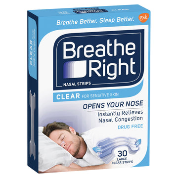 Breathe Right Strips Clear Lge 30Pk