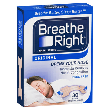 Breathe Right Strips Tan Lge 30Pk