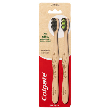 Colgate Bamboo Med T/B 2Pk