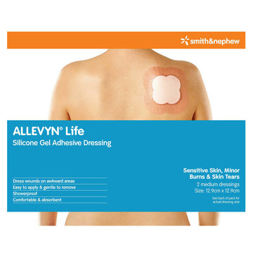 Smith & Nephew Allevyn Life Silicone Gel Adhesive Dressing Med 12.9Cm x 12.9Cm