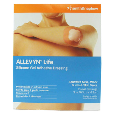 Smith & Nephew Allevyn Life Silicone Gel Adhesive Dressing Small 10.3Cm x 10.3Cm